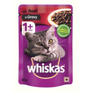 Whiskas Pouch Beef in Gravy