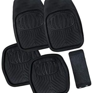 Packy Poda 5 PC Contour Car Mats Black