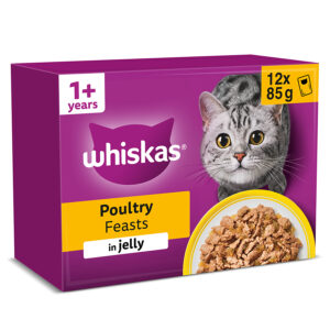 Whiskas Pouch Classic Selection in Jelly (Beef/Chicken/Lamb/Poultry) (1+ years) 85g
