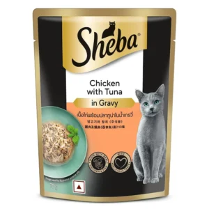 Sheba Chicken With Tuna In Gravy 70G