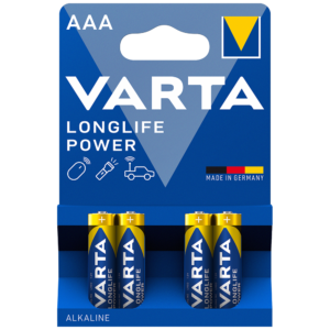 Varta Longlife Power MN 2400 B4 AAA 4's 1.5V