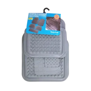 Packy Poda 5 PC Diamond Plate Clear Car Mat Set