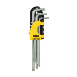 Stanley Ball Point Hex Key Set 9 Piece 1.5 to 10MM